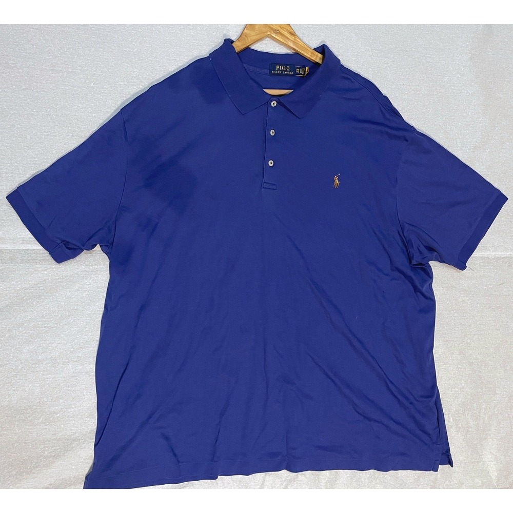 Polo Ralph Lauren Blue Mens Short Sleeve Polo Shirt 3XB
